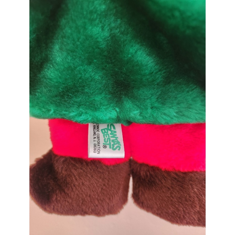 Vintage Santas Best Hanging Elf Plush Made In Taiwan - Picture 4 of 5